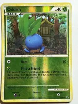 Oddish Undaunted 60/90 MP-LP Pokemon Card - Image 1