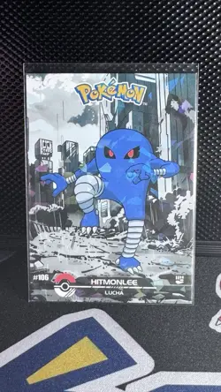 Hitmonlee #106 - Cracked Ice Holo - Crystal Dark Black 2025 - Pokemon Card - Image 1