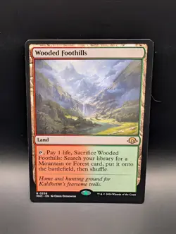 MTG - Wooded Foothills - Non-Foil - Land (R/G) - MH3 #236 - Rare - Image 1