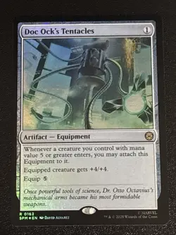 MTG Universes Beyond: Spider-man Doc Ock's Tenctacles Foil 0162 NM Rare - Image 1