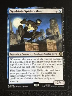 MTG Universes Beyond: Spider-man Symbiote Spider-Man 0156 NM Rare - Image 1