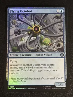 MTG Universes Beyond: Spider-man Flying Octobot Foil 0031 NM - Image 1