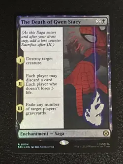 MTG Universes Beyond: Spider-man The Death of Gwen Stacy Foil 0054 NM Rare - Image 1