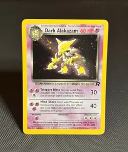 Pokemon TCG: Dark Alakazam 1/82 - Unlimited Holo Rare - Team Rocket - *MP* - Image 1