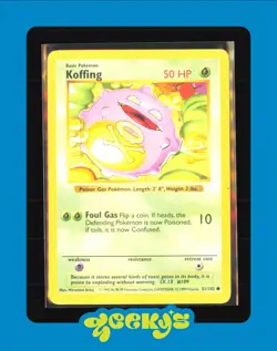 Koffing 51/102 | Base Set | Pokemon TCG | English | Unlimited | Common - Image 1