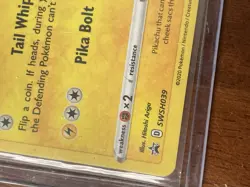 Pikachu SWSH039 Holo Promo Card Pokemon TCG 2020 See Pics - Image 5