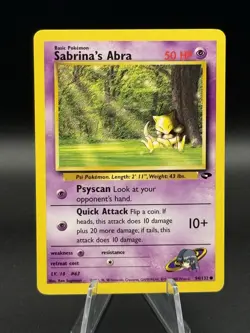 Sabrina’s Abra 94/132 Pokemon Gym Challenge Unlimited Common Near Mint - Image 1