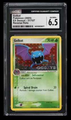 2005 Pokemon EX Deoxys Golbat CGC 6.5 English #31/107 Reverse Holo - Image 1