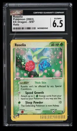 2003 Pokemon EX Dragon Roselia CGC 6.5 English #9/97 Holo - Image 1