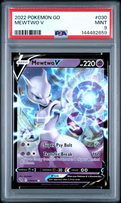 2022 POKEMON GO #030 MEWTWO V PSA 9 - Image 1