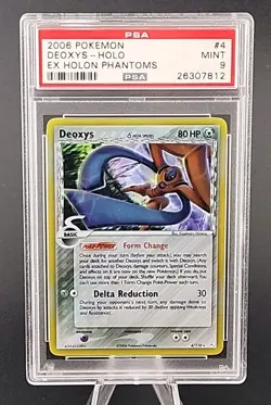 PSA 9 Mint 2006 POKEMON EX HOLON PHANTOMS #4 DEOXYS HOLO - Image 1