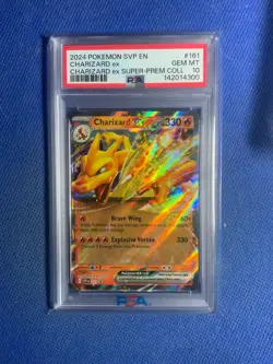 2024 POKEMON SVP EN-SV BLACK STAR PROMO #161 CHARIZARD EX PSA 10 - Image 1