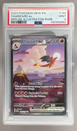 140300892 Charizard ex 2023 Pokemon Scarlet Violet 151 #199 SIR PSA 9 - Image 1
