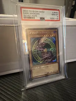 Yugioh Cards | Dark Magician Secret Rare | QCCU-JP001 Japanese PSA 10 - Image 3