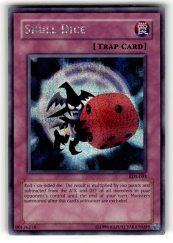 Skull Dice EDS-003 Limited Secret Rare Eternal Duelist Soul LP - Image 1