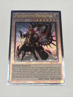 Yugioh Fiendsmith Engraver RA04-EN049 Prismatic Ultimate Rare NM - Image 1