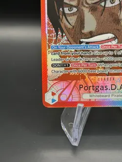 One Piece Portgas.D.Ace OP13-002 Alt Art Leader ENGLISH Carrying On His Will NM - Image 3