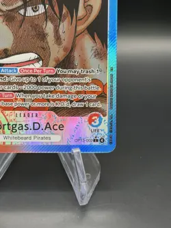 One Piece Portgas.D.Ace OP13-002 Alt Art Leader ENGLISH Carrying On His Will NM - Image 5