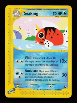 Seaking 59/147 Non Holo Uncommon Aquapolis Pokemon Card - Image 1