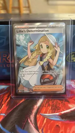 Lillie's Determination Ultra Rare Holo 169/132 Pokemon TCG Card - Image 2