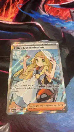 Lillie's Determination Ultra Rare Holo 169/132 Pokemon TCG Card - Image 3