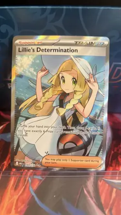 Lillie's Determination Ultra Rare Holo 169/132 Pokemon TCG Card - Image 4