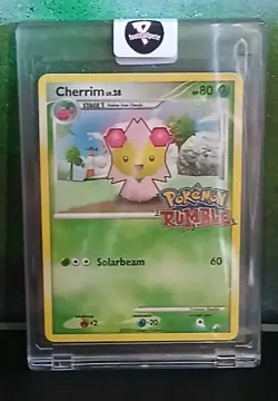 Pokemon Cherrim Rumble Solarbeam 80 HP Regular Grass Card English - Image 1