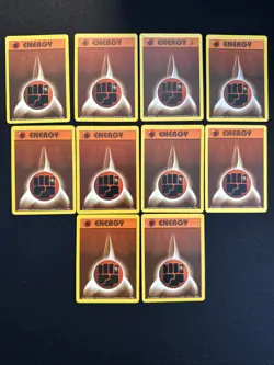 Pokemon TCG WOTC Base Set Energy Cards Vintage Gym Stadium Heroes - Image 5