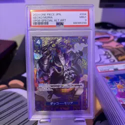 One Piece Card Game TCG OP08 Gecko Moria ST03-004 SP PSA - Image 1