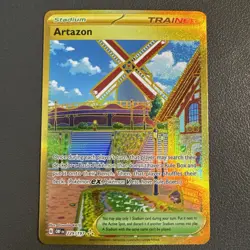 Artazon 229/197 Obsidian Flames Full Art Gold Secret Rare Pokemon TCG Card NM - Image 1