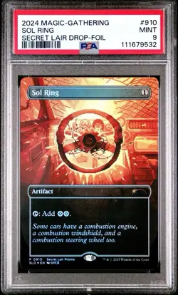 PSA 9 Sol Ring RAINBOW FOIL Secret Lair Drop Promo Card 0910 MTG - Image 3