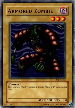 Yu-Gi-Oh TCG Armored Zombie MRD-013 Unlimited Regular Common Card Played LP - Image 1
