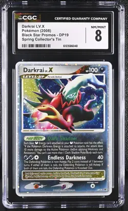 CGC 8 Darkrai LV.X 2008 Black Star Promos DP19 Holo Pokemon Card - Image 1