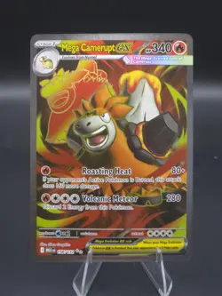 Mega Camerupt ex 156/132 Ultra Rare,Holo ME01: Mega Evolution Pokemon Card - Image 1
