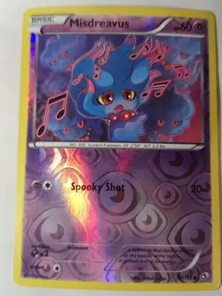 Misdreavus 57/113 Legendary Treasures Reverse Pokemon Holo Foil Nice! - Image 1