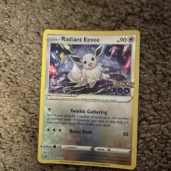 Pokemon TCG Eevee, Radiant Eevee, Eevee GX Card Lot of 3 - Holo, Foil, Promo - Image 4