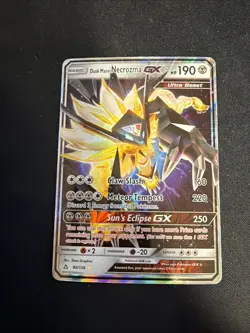 2018 Pokemon Dusk Mane Necrozma GX 90/156 RARE Holo Card - Ultra Prism Set - Image 1