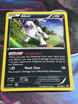 Absol 40/108 Roaring Skies Holo Pokemon Card - Image 1