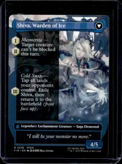 2025 Magic Final Fantasy Jill Shiva's Dominant Shiva Warden of Ice BL Rare #0378 - Image 2