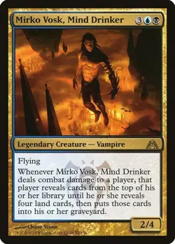 Magic The Gathering MTG MIRKO VOSK, MIND DRINKER Dragon's Maze NM Near Mint - Image 1