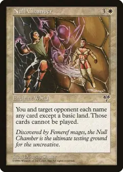 Magic The Gathering MTG NULL CHAMBER Mirage NM Near Mint - Image 1