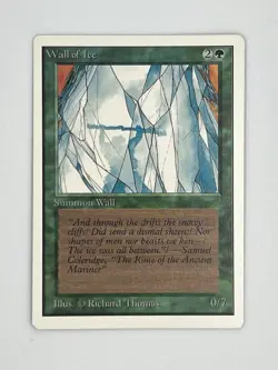 MTG WALL OF ICE Unlimited Edition Regular MT Magic The Gathering - Image 1