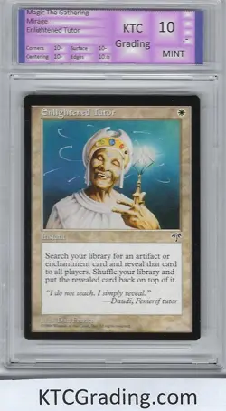 Magic The Gathering Mirage Enlightened Tutor Graded 10- Mint KTCGrading - Image 1
