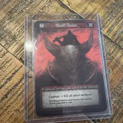 Sorcery Contested Realm Beta - Unique - Death Dealer - Non Foil N/M - In Hand - Image 1