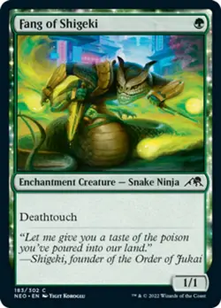 Fang of Shigeki [Kamigawa: Neon Dynasty] Lightly Played Foil - Image 1