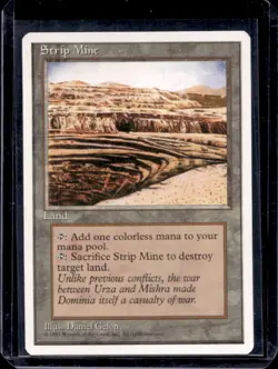 1995 Magic: The Gathering 4th Edition Strip Mine #NNO - Image 1