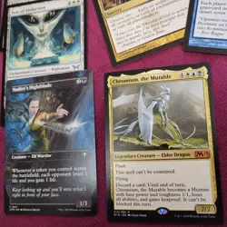 Special Request Custom Commander Deck = Scifi Skyrim Rares Mythic EsperDragonMTG - Image 1