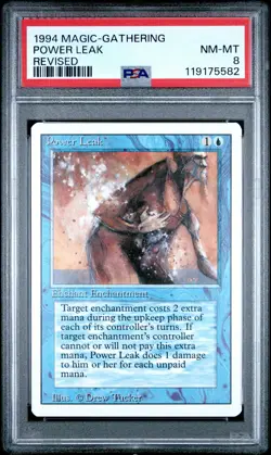 1994 MTG REVISED ED POWER LEAK PSA 8 - Image 1