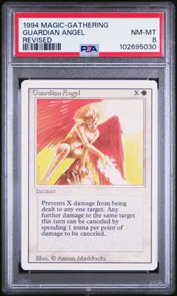 1994 MAGIC: THE GATHERING REVISED GUARDIAN ANGEL PSA 8 - Image 1