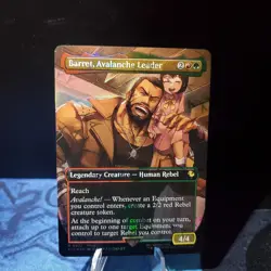 MTG - Barret, Avalanche Leader 472 Borderless (Chocobo Track Foil) Final Fantasy - Image 1